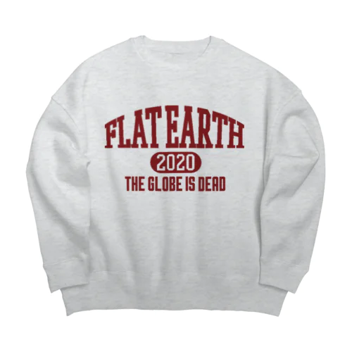 カレッジ風［ネバダカラー］　フラットアース　FLATEARTH Big Crew Neck Sweatshirt