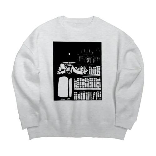 夜の本棚 Big Crew Neck Sweatshirt