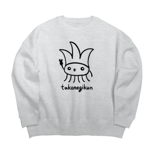 たこねぎくん takonegikun  Big Crew Neck Sweatshirt