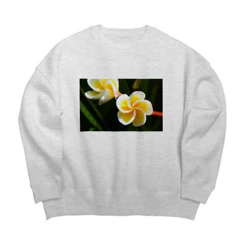 Flower of the Heart　プルメリア Big Crew Neck Sweatshirt