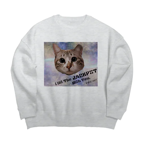 JACKPOTneko Big Crew Neck Sweatshirt