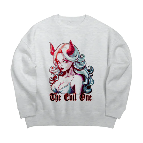 the Evil One　美しき悪魔 Big Crew Neck Sweatshirt