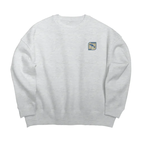 魚乳類　スズキ Big Crew Neck Sweatshirt