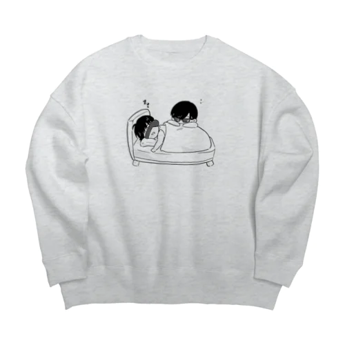 副館長が3分で眠ったASMR Big Crew Neck Sweatshirt