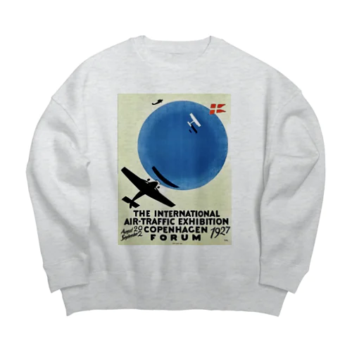 デンマーク・コペンハーゲン　1927年　 国際航空交通展示会 Big Crew Neck Sweatshirt