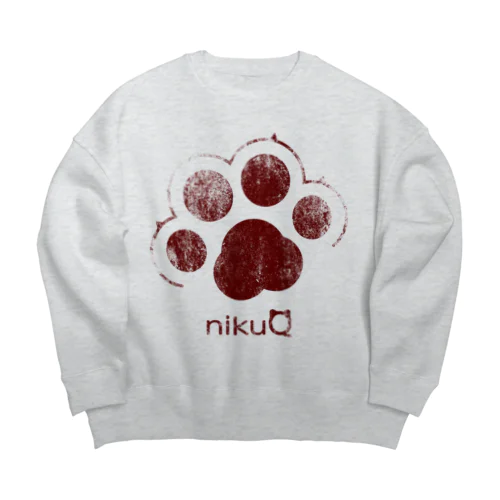 肉球をモチーフにしたオリジナルブランド「nikuQ」（猫タイプ）です Big Crew Neck Sweatshirt