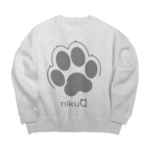 肉球をモチーフにしたオリジナルブランド「nikuQ」（犬タイプ）です Big Crew Neck Sweatshirt