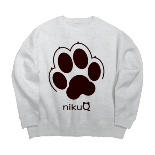 肉球をモチーフにしたオリジナルブランド「nikuQ」（犬タイプ）です Big Crew Neck Sweatshirt