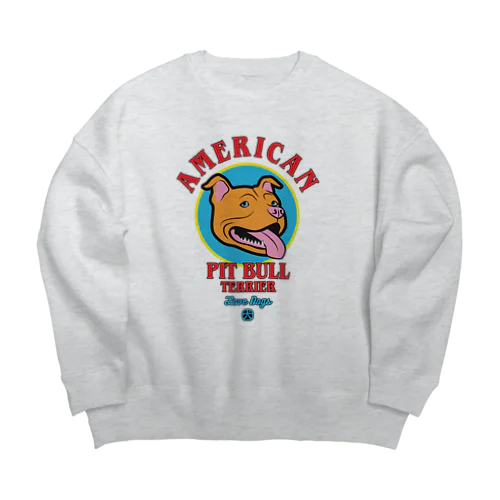 Love❤️Dogs（アメリカンピットブルテリア・オルタナティブ） Big Crew Neck Sweatshirt