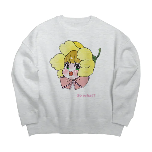 おしゃべりココちゃん Big Crew Neck Sweatshirt