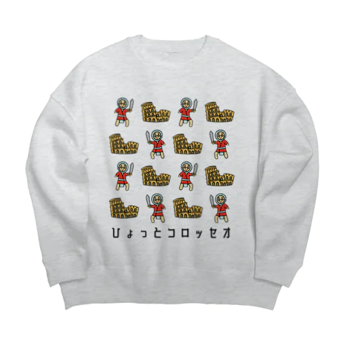 ひょっとコロッセオ Big Crew Neck Sweatshirt