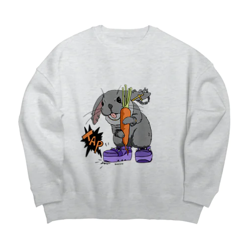 ちょっとパンクうさぎ Big Crew Neck Sweatshirt