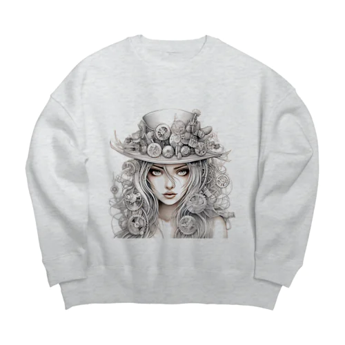 パンクな美少女７ Big Crew Neck Sweatshirt