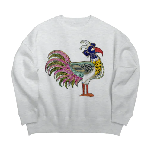 伝説上の神話の鳥 Big Crew Neck Sweatshirt