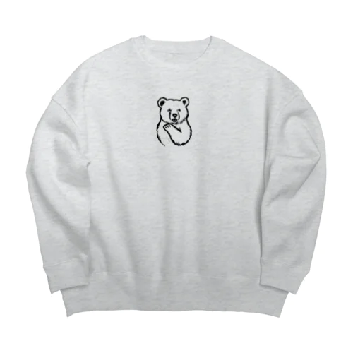 びっくり熊ちゃん Big Crew Neck Sweatshirt