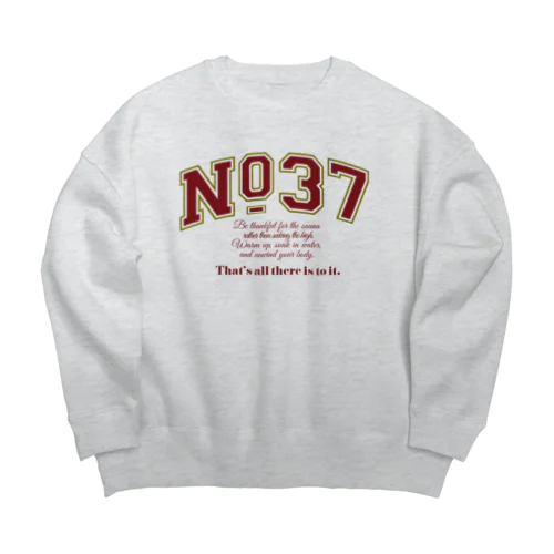 No.37 from T2MS SAUNA Item -college- Big Crew Neck Sweatshirt