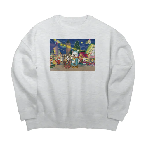 みーにゃんとしらたまくん　クリスマスツアー Big Crew Neck Sweatshirt