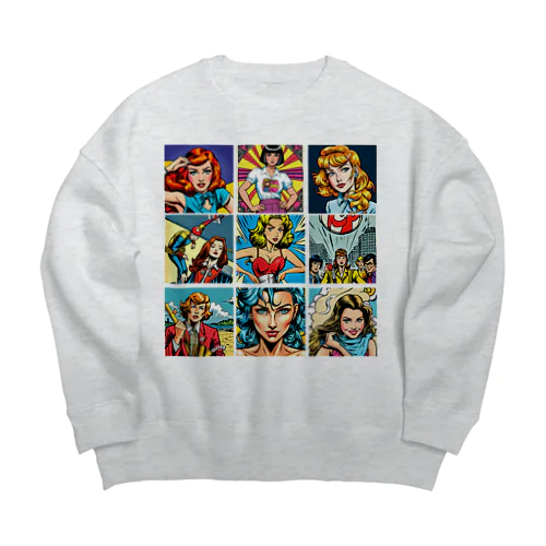 アングロ・サクソンのみなさんのおかげです Big Crew Neck Sweatshirt