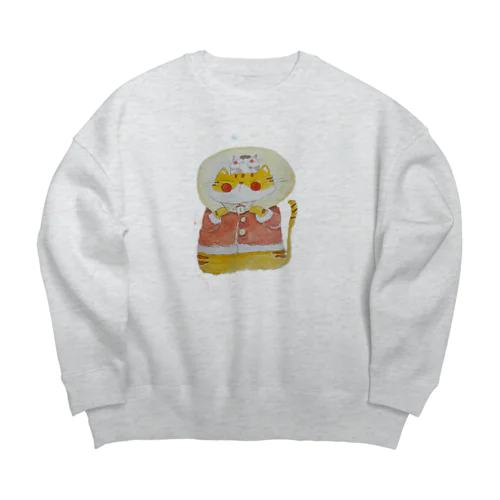 サンタさんのお手伝い Big Crew Neck Sweatshirt