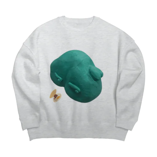 偏食おしり　貝ver. Big Crew Neck Sweatshirt