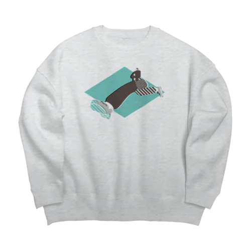 ウォーーーーキング Big Crew Neck Sweatshirt