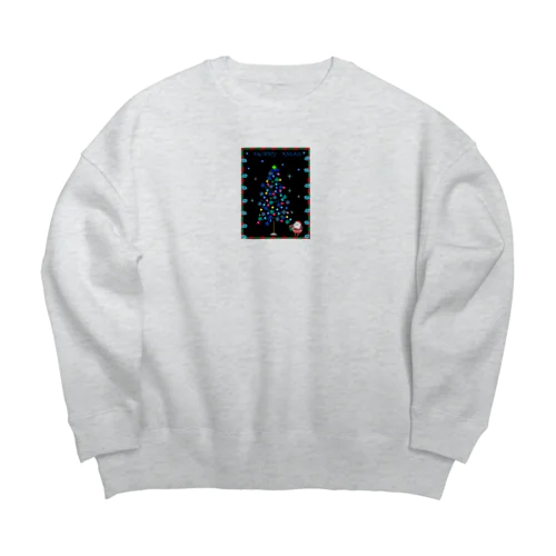 クリスマスツリー2 Big Crew Neck Sweatshirt