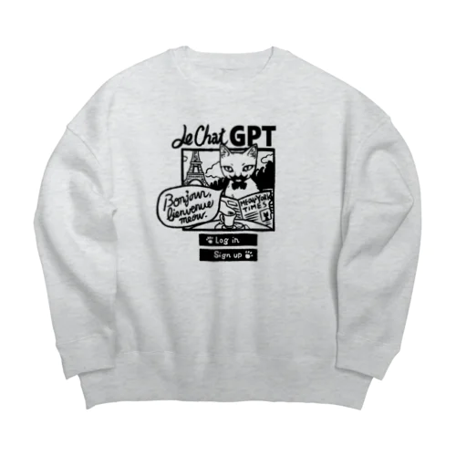 にゃんこGPT Big Crew Neck Sweatshirt