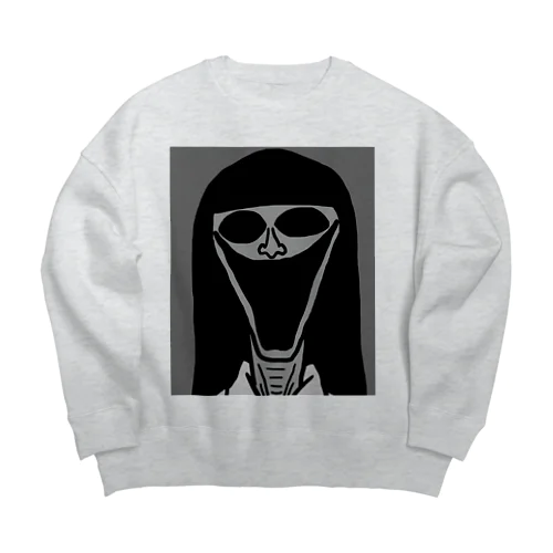 オバケオンナ Big Crew Neck Sweatshirt