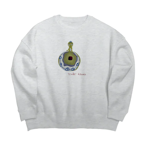 glass bead　トンボ玉5 Big Crew Neck Sweatshirt