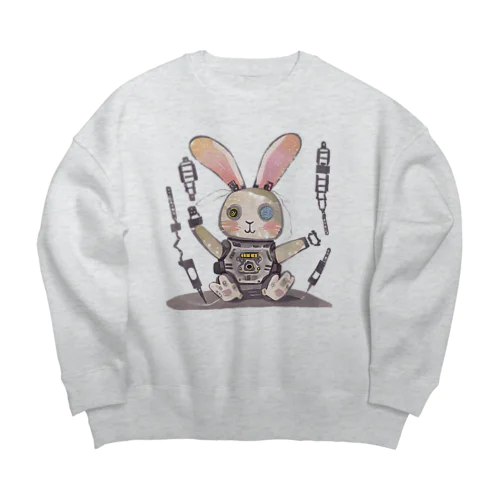 ロボットウサ子 Big Crew Neck Sweatshirt