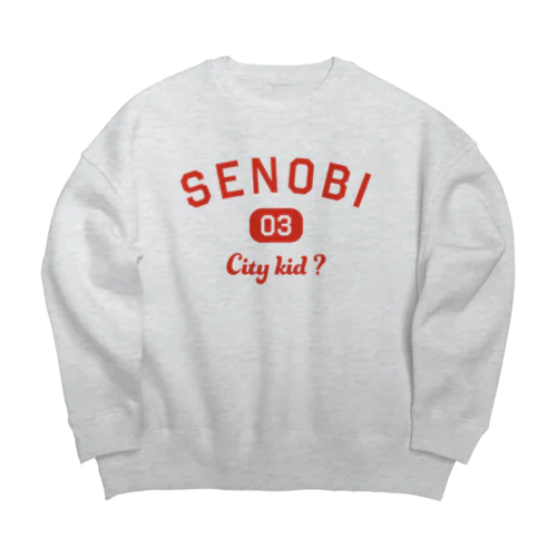 SENOBI - City kid ? - Big Crew Neck Sweatshirt