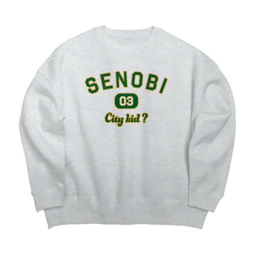 SENOBI - City kid ? -   Big Crew Neck Sweatshirt