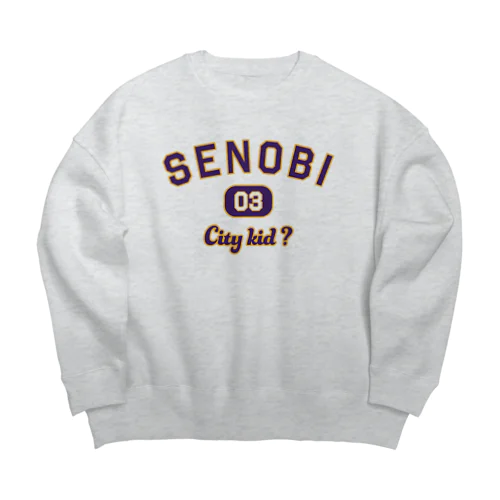 SENOBI - City kid ? - Big Crew Neck Sweatshirt