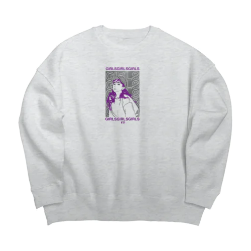 Girls Girls Girls N°01 type-B Big Crew Neck Sweatshirt