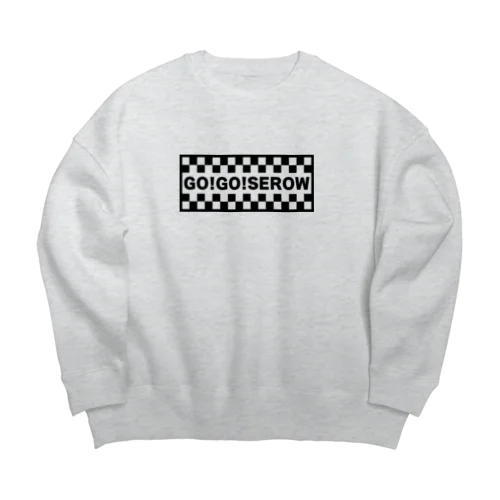 GO!GO!SEROW ゴーゴーセロー ヤマハ ブラック Big Crew Neck Sweatshirt