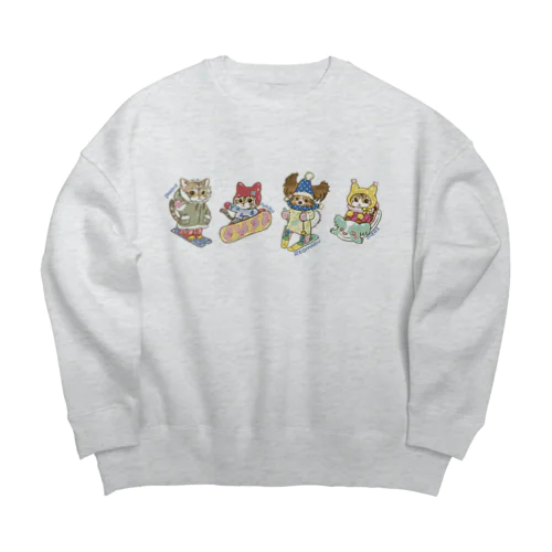 れおまるくん一家　雪山ツアー Big Crew Neck Sweatshirt