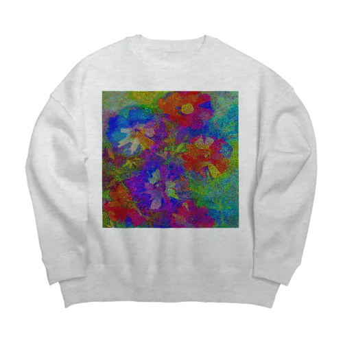 flowers Big Crew Neck Sweatshirt