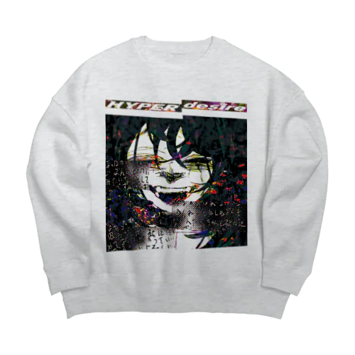 HYPER desire 002 girl Big Crew Neck Sweatshirt