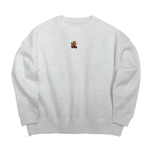 キュートな猫柄グッズコレクション,愛らしい猫デザインのアイテム, Big Crew Neck Sweatshirt