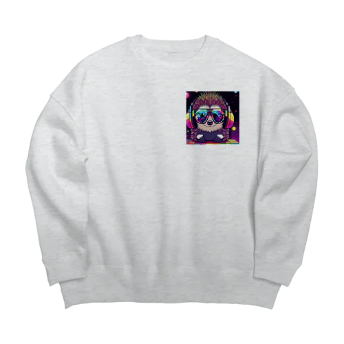 アゲ上げ！DJハリネズミくん Big Crew Neck Sweatshirt