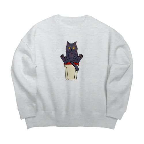 ゴミ捨て場のカラス対策 Big Crew Neck Sweatshirt