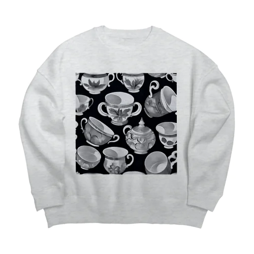 花の詩カップ(The Flower Poetry Cup) Big Crew Neck Sweatshirt