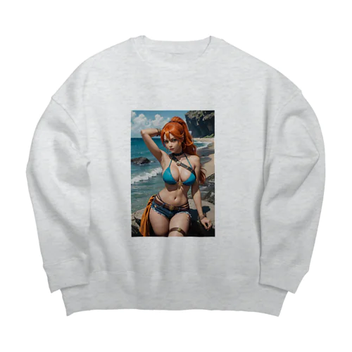 渚にて Big Crew Neck Sweatshirt