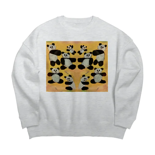 パンダパンダパンダ Big Crew Neck Sweatshirt