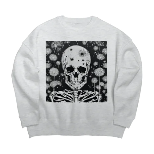 骸骨紳士シリーズ　微笑 Big Crew Neck Sweatshirt