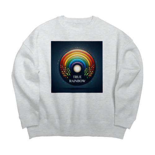 True Rainbow その1 Big Crew Neck Sweatshirt