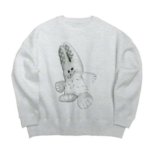 おとぼけラビット Big Crew Neck Sweatshirt