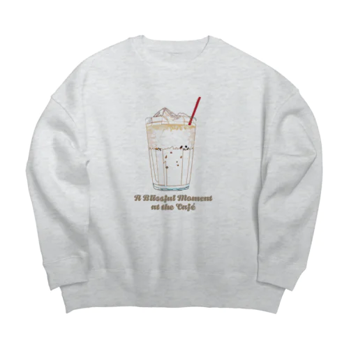 cafe day TypeB Big Crew Neck Sweatshirt