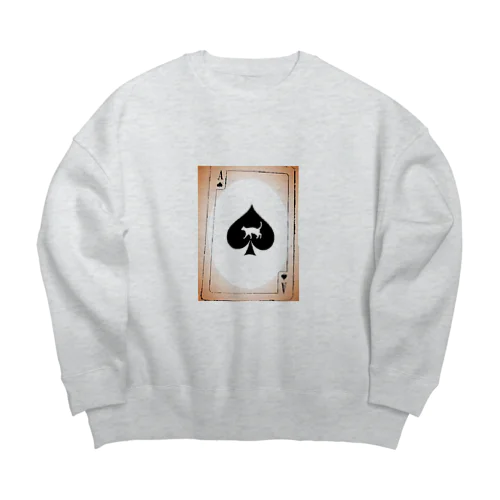 ACE OF SPADES Big Crew Neck Sweatshirt