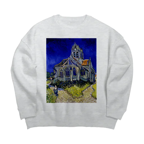 フィンセント・ファン・ゴッホ / オーヴェルの教会 Vincent van Gogh / The Church at Auvers Big Crew Neck Sweatshirt